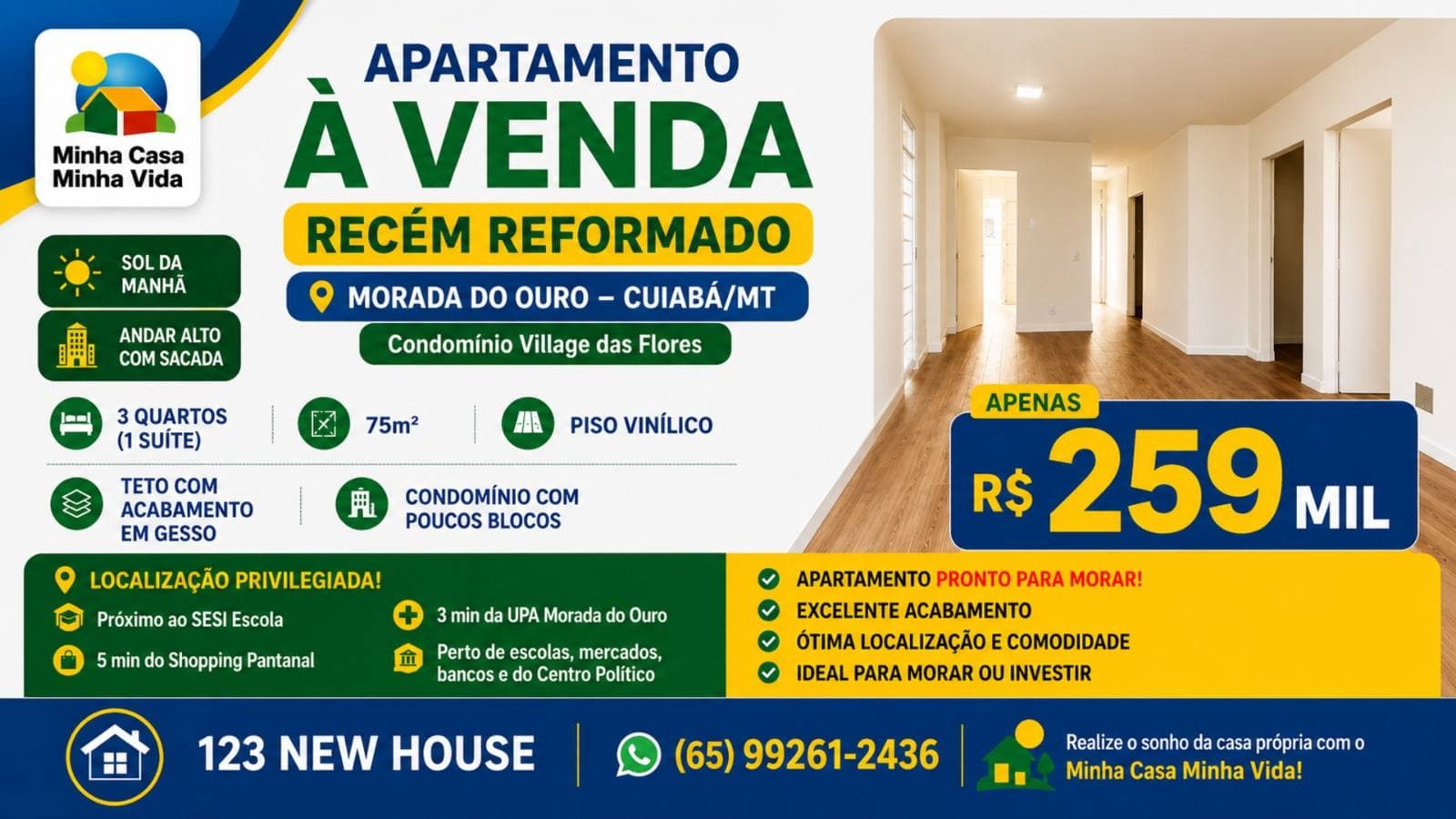 Suíte de apartamento à venda no bairro Morada do Ouro em Cuiabá
