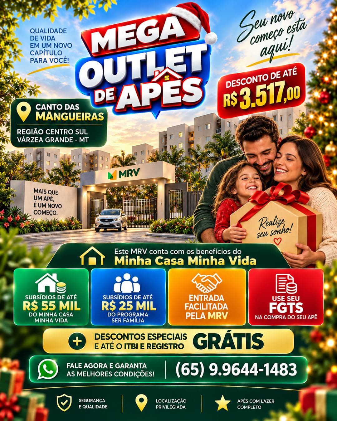 Foto principal de apartamento à venda no bairro Todos em Cuiabá